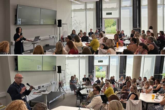 Speakers at the Schools' Inclusion Conference included UON's Becky Bradshaw and Prof. Jonathan Glazzard.