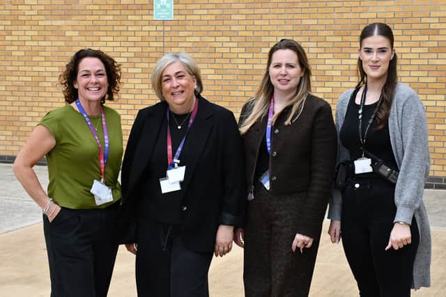 The Prison Intervention Project team with Olivia Darling, Family Intervention Worker at HMP Five Wells (pictured, right).