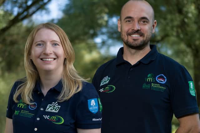Lead consultant Mathew Graham with Sarah Ransom