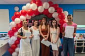 Students at Wrenn School in Wellingborough celebrate their results 