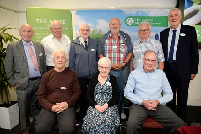 Photo included of National Allotment Society representatives at their recent AGM.
Picture Steve Phillips