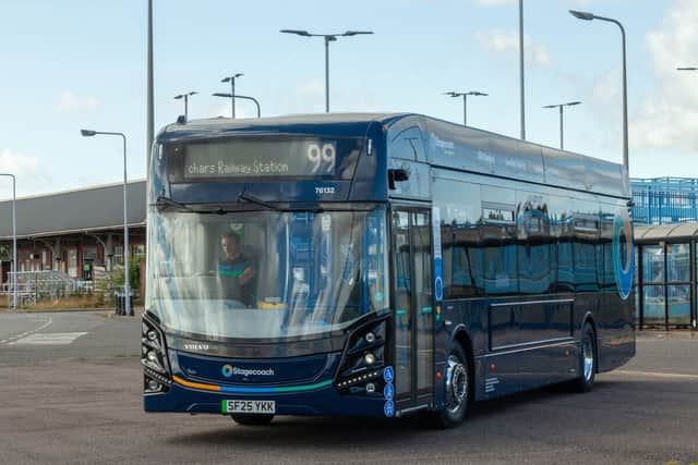 Stagecoach bus on the road
