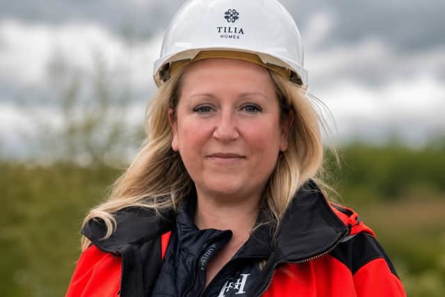 Claire Fallows, who joined the homebuilding industry as a single mum through Women into Home Building and is now a Trainee Assistant Site Manager with untypical.