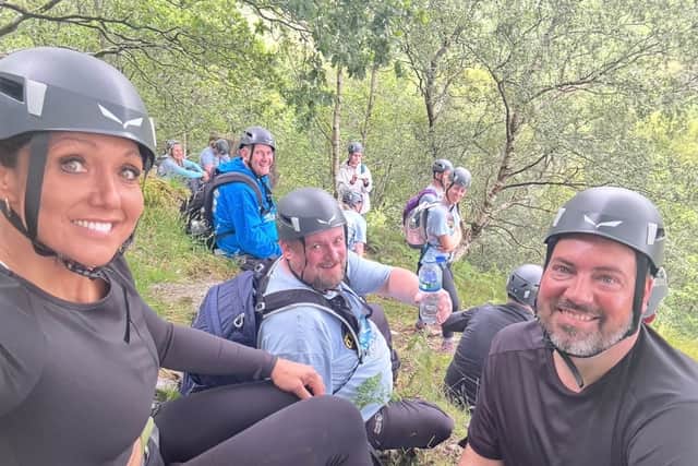Gruelling day of scrambling, almost at the top!