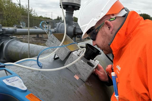 Cadent Rhinologist testing gas odour levels