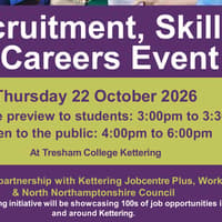 Recruitment, Skills & Careers Event returns to Kettering this October