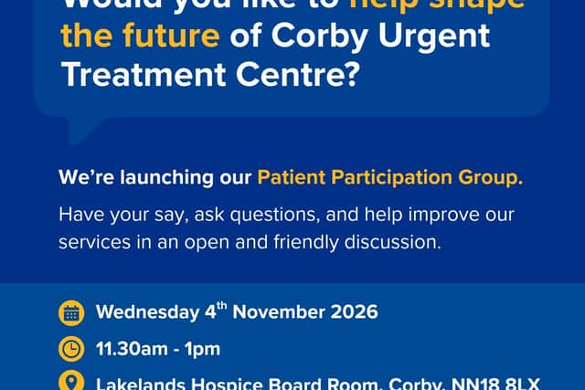 Your chance to help shape the future of Corby Urgent Treatment Centre