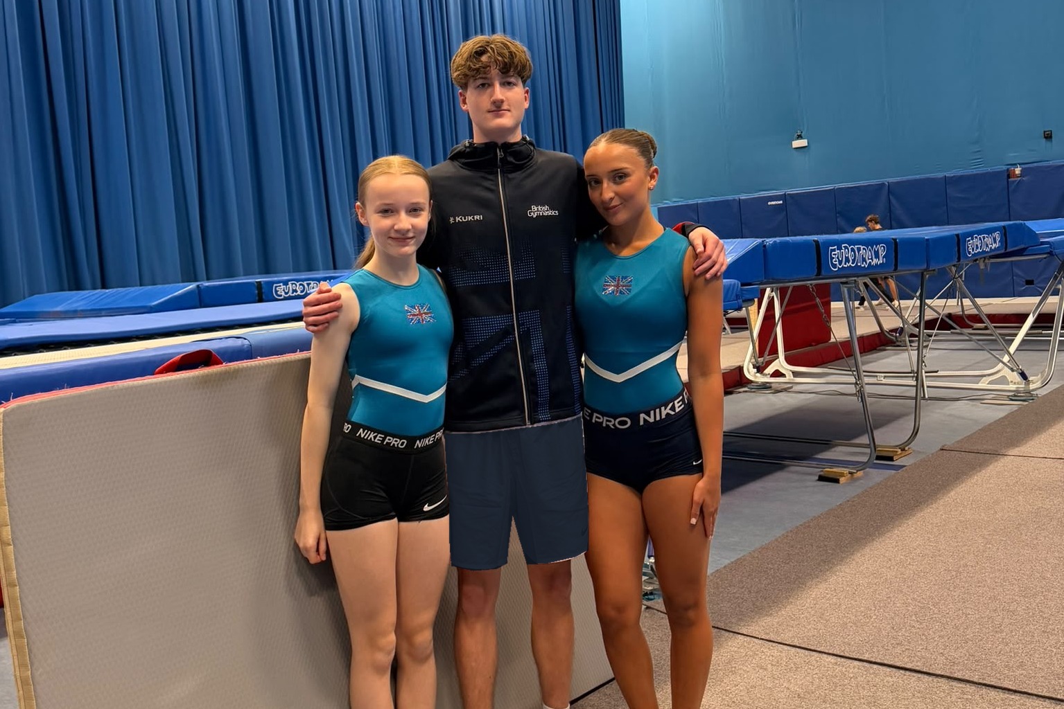 Northampton trampoline trio selected to represent Great Britain in China