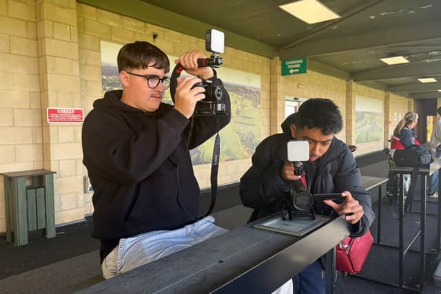 Northampton College students at Whittlebury Park