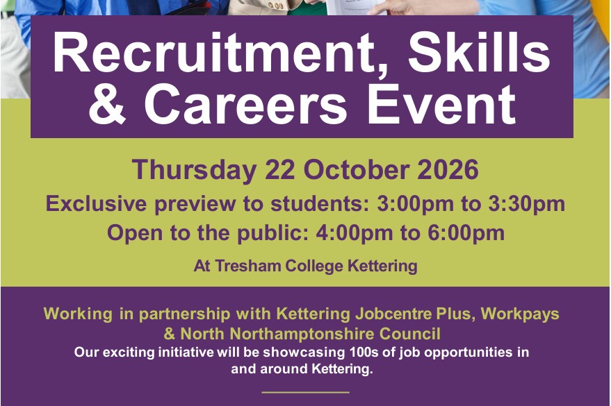Just 24 hours to go until Kettering's major recruitment, skills and ...