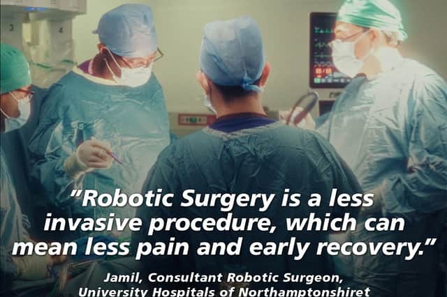 NGH Robotic Surgeon Mr Jamil Ahmed in the campaign