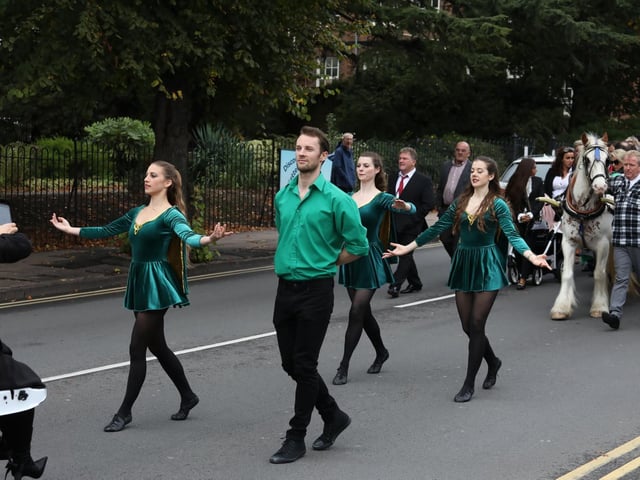 There was lots of Irish music and dancing