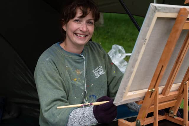 Louise Berril, from Thorpe Malsor, is one of the 50 wildcard artists in episode four