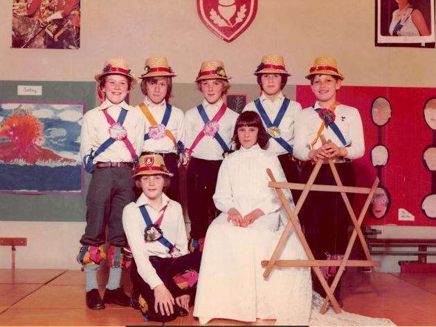 Morris dancers and the May Queen