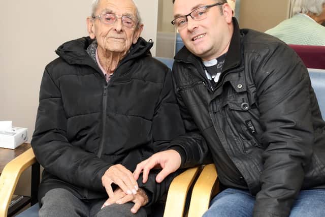 Dennis Evans and grandson Dennis Evans.