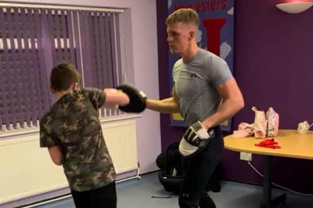 The children learn a variety of boxing skills
