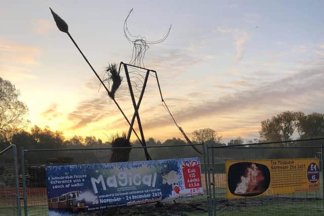 Kate Mulliner took photos of the minotaur when she saw it had been burnt on her morning walk