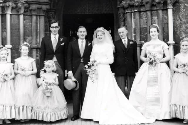 The couple on their wedding day.