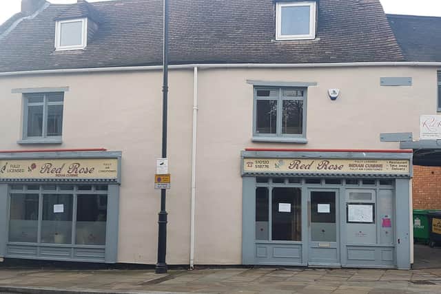 The Indian restaurant is in Kettering town centre on George Street, just off Market Square