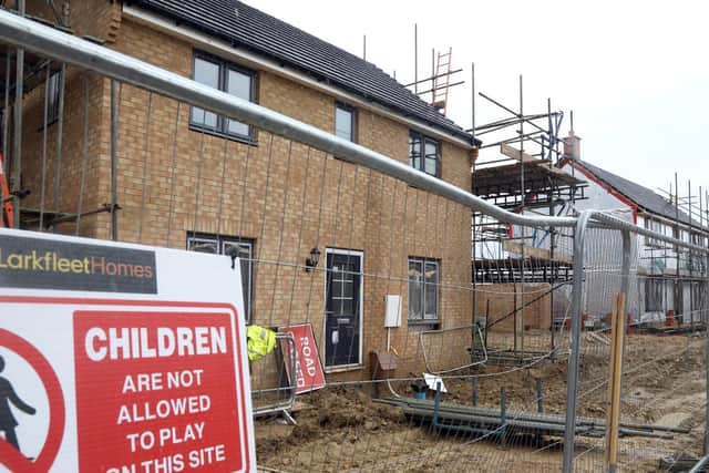 Work is continuing on Larkfleet homes on the estate.