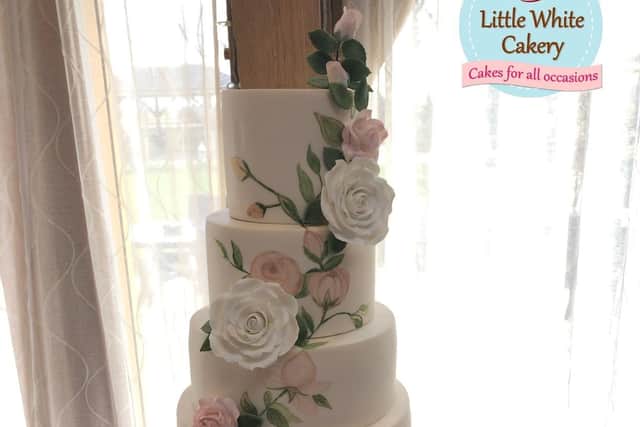 One of Victoria's wedding cake designs