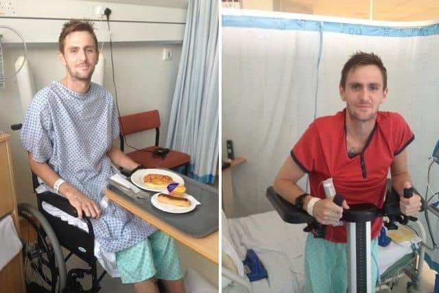Jamie in hospital