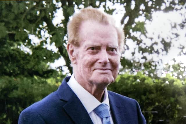 Derek at his daughter's wedding in 1990.