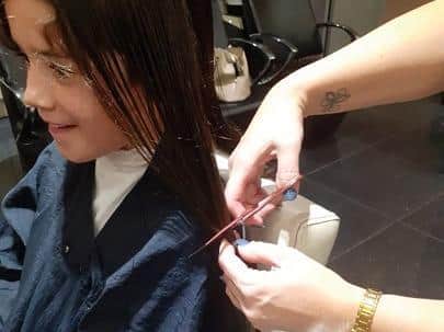 Ready for the chop! The Little Princess Trust need at least seven inches of hair from donations