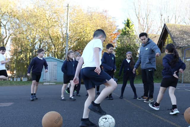 Year 5 and 6 have a PE lesson