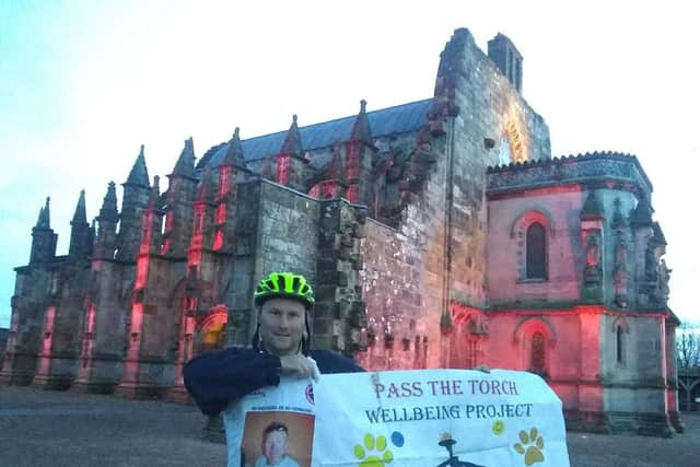 Chris is also using the challenge to raise awareness of autism
