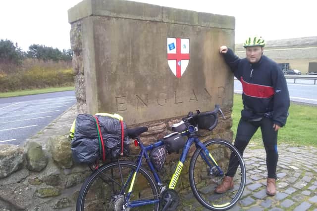 Chris' long journey has taken him through many places in the UK