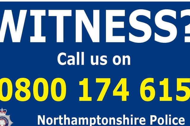 Witnesses should contact police