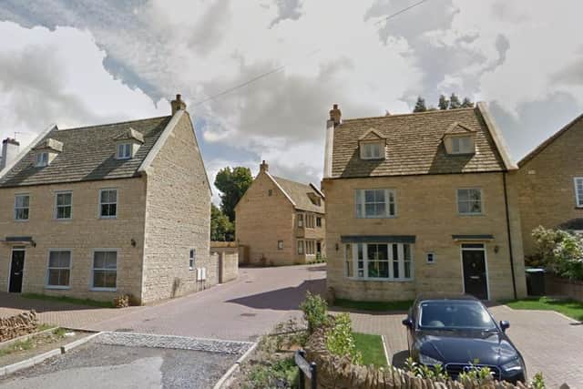 The houses are now complete at Field Close in Collyweston.