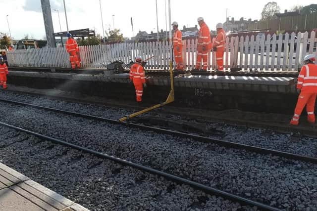 Workers are going to be upgrading the line between Christmas eve and January 4.
