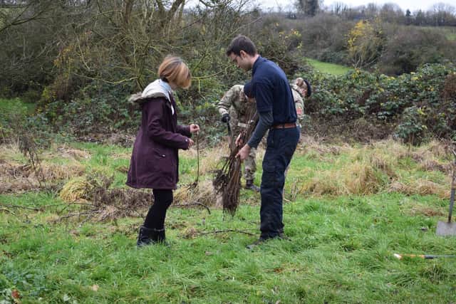 The group thanks Kettering council, which provided the trees and prepared the land