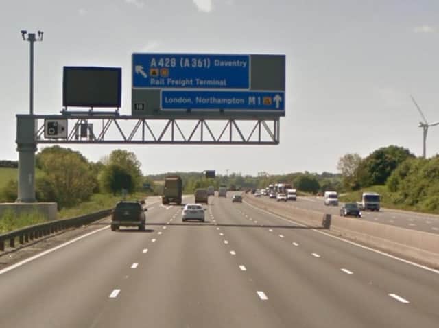 A man was killed in a collision while trying to cross the M1 in Northamptonshire.
