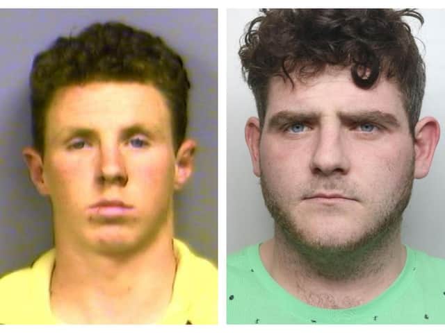 Francis (left) and Patrick Gavin are wanted for robbery