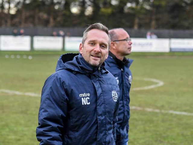 AFC Rushden & Diamonds head coach Neil Champelovier. Picture courtesy of HawkinsImages