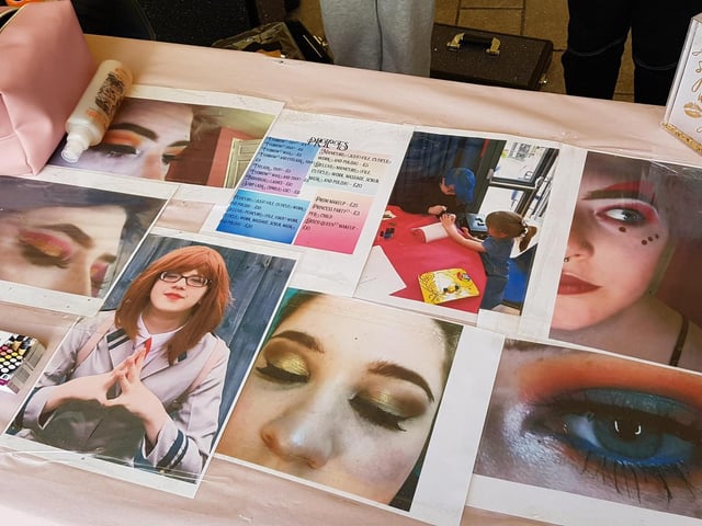 Lucys business is called Miss Lucy's Beauty and Makeup. She hopes to go into production make-up.