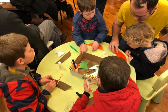 There are free crafting activities before every family performance