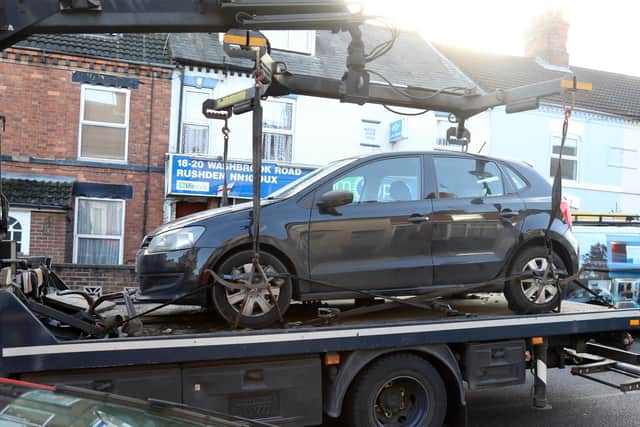 Police are appealing for information about a black VW Polo and a white Vauxhall van