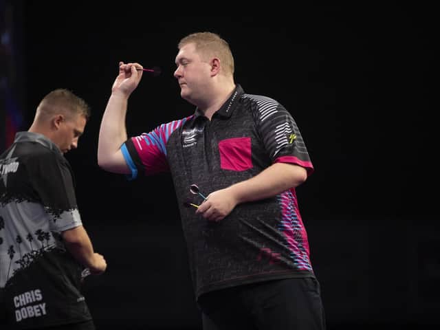 Ketterings Ricky Evans could face Michael van Gerwen on the Alexandra Palace stage. Picture courtesy of PDC