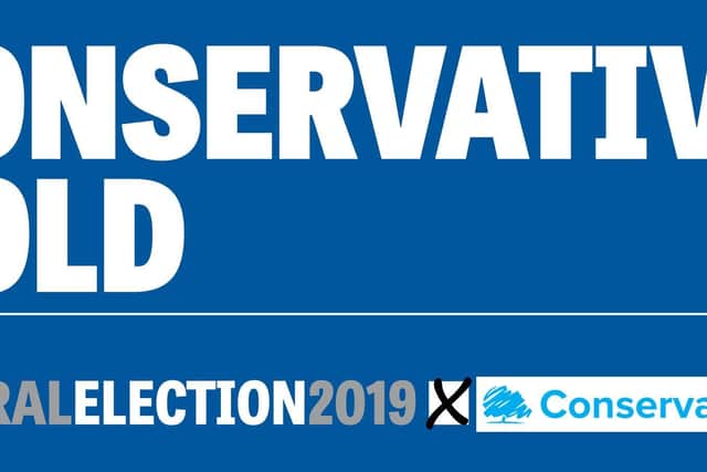 The well-known Conservative held his seat once again.