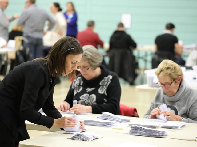 Counters in Corby were up till 5am