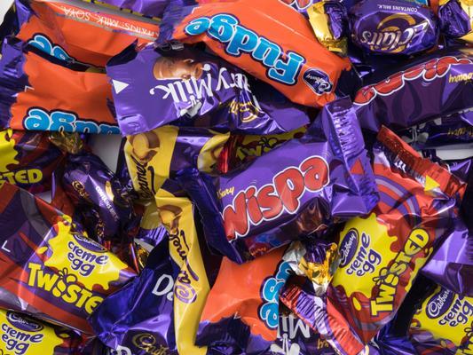Quality Street: Milk choc block. Heroes: Wispa. Celebrations: Maltesers Teasers. Roses: Golden Barrel