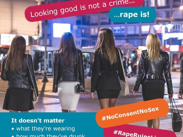 Police are campaigning to raise awareness of sexual assault on a night out