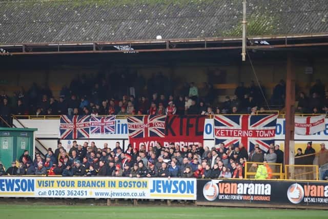A healthy contingent of nearly 300 Poppies fans were on hand at York Street