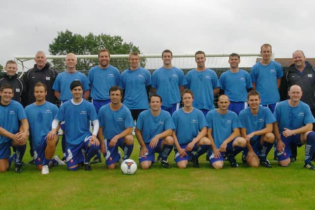 Journeyman Mr Underwood (back row, third from left) turns out for Rothwell Town in 2009