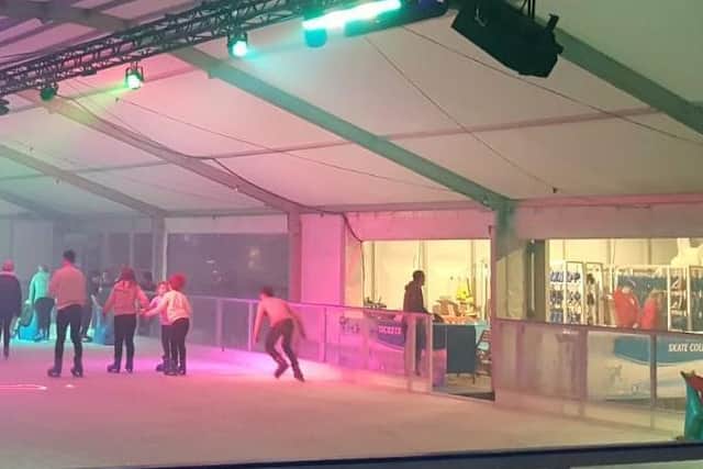 Visitor figures at the ice rink have been in their thousands