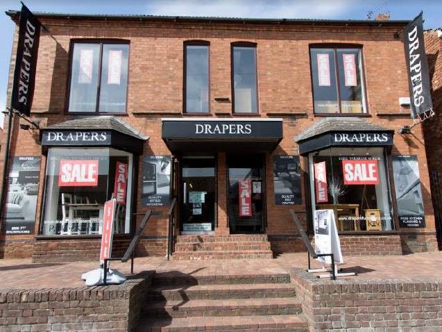 The building currently occupied by Drapers is up for sale at 399,950 and a business could also apply to let the space for 2,663 per month. The building could be suitable for all sorts of uses, even a restaurant.